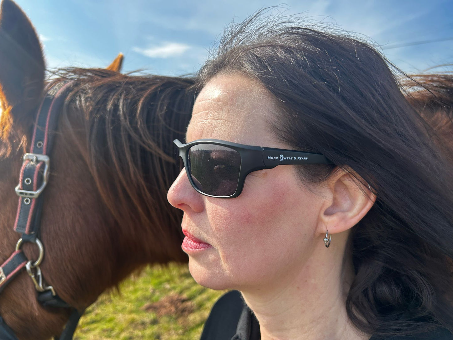 Team MSR Wrap Around Sunglasses Inc Microfibre Pouch