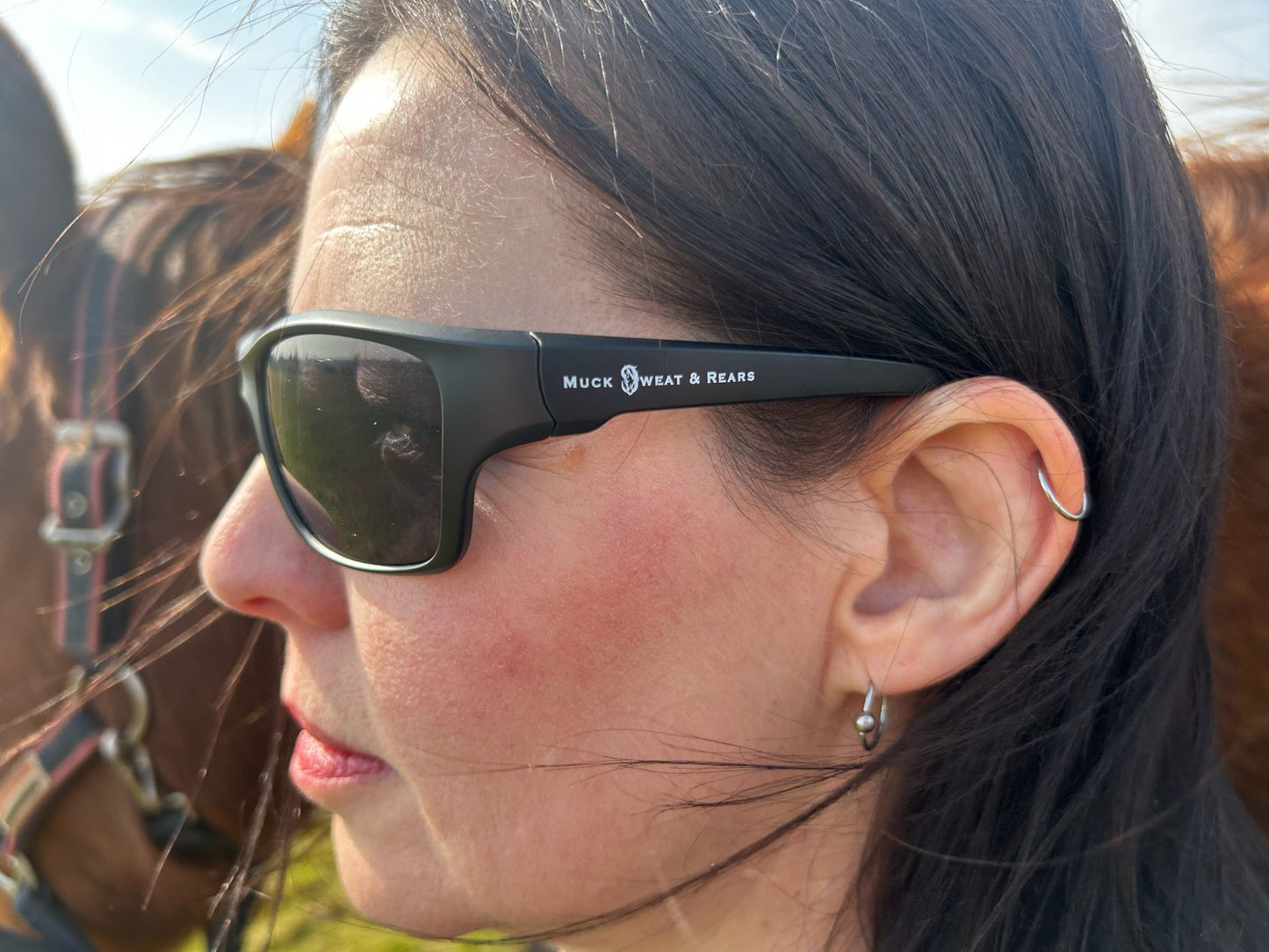 Team MSR Wrap Around Sunglasses Inc Microfibre Pouch