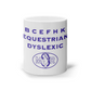 'Equestrian Dyslexic' Mug - Blue Print