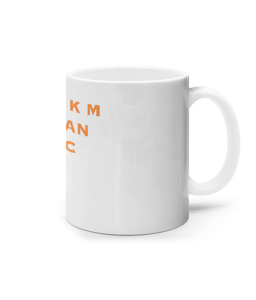 'Equestrian Dyslexic' Mug - Orange Print