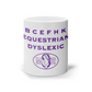 'Equestrian Dyslexic' Mug - Purple Print