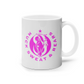 11oz Mug Pink Round Team MSR Logo #3