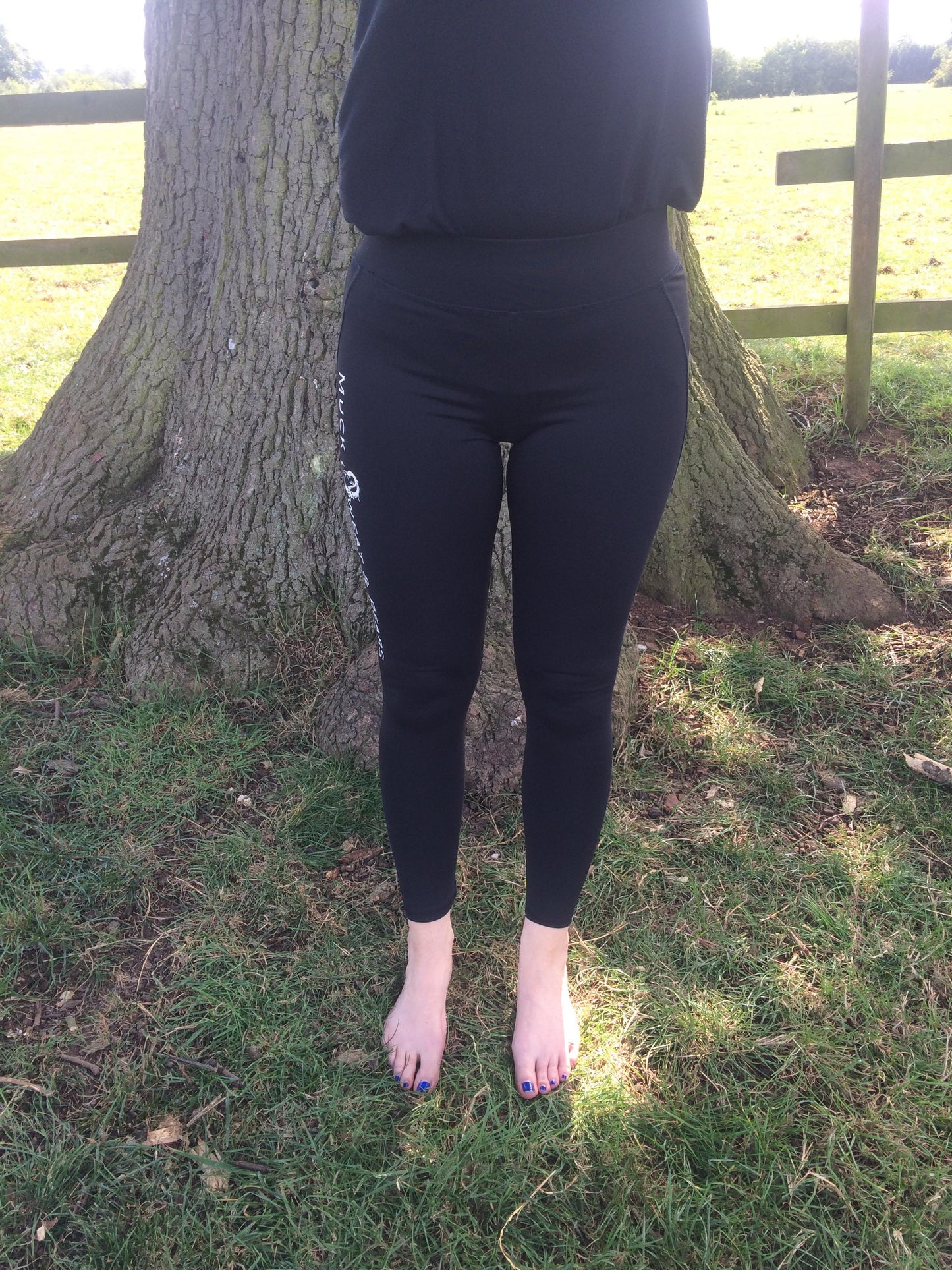 Team MSR Black Leggings Wide Waistband