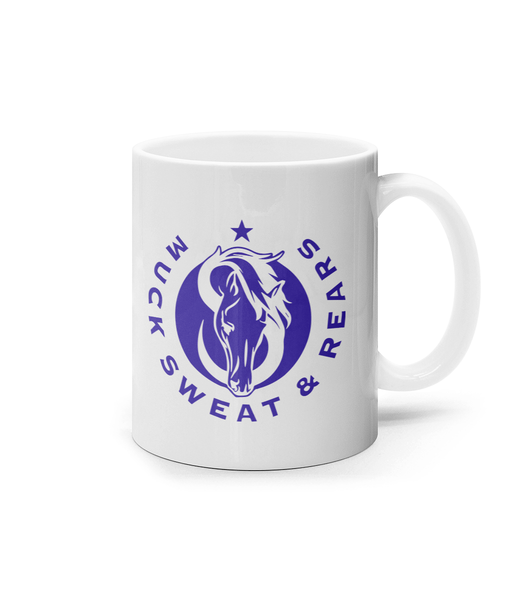 11 oz Blue Round Coffee Mug