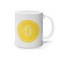 11oz Mug Yellow Round Team MSR Logo #1