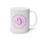 11oz Mug Pink Round Team MSR Logo #4