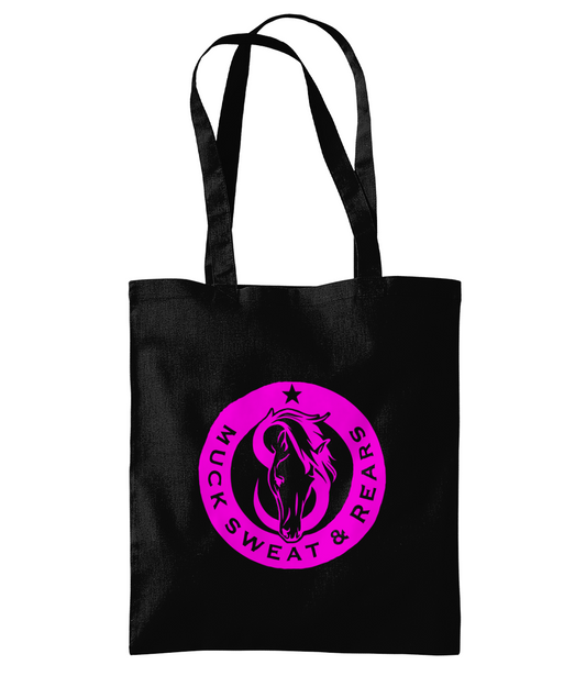 Team MSR Westford Mill Organic Premium Cotton Tote Printed with Pink MSR Logo
