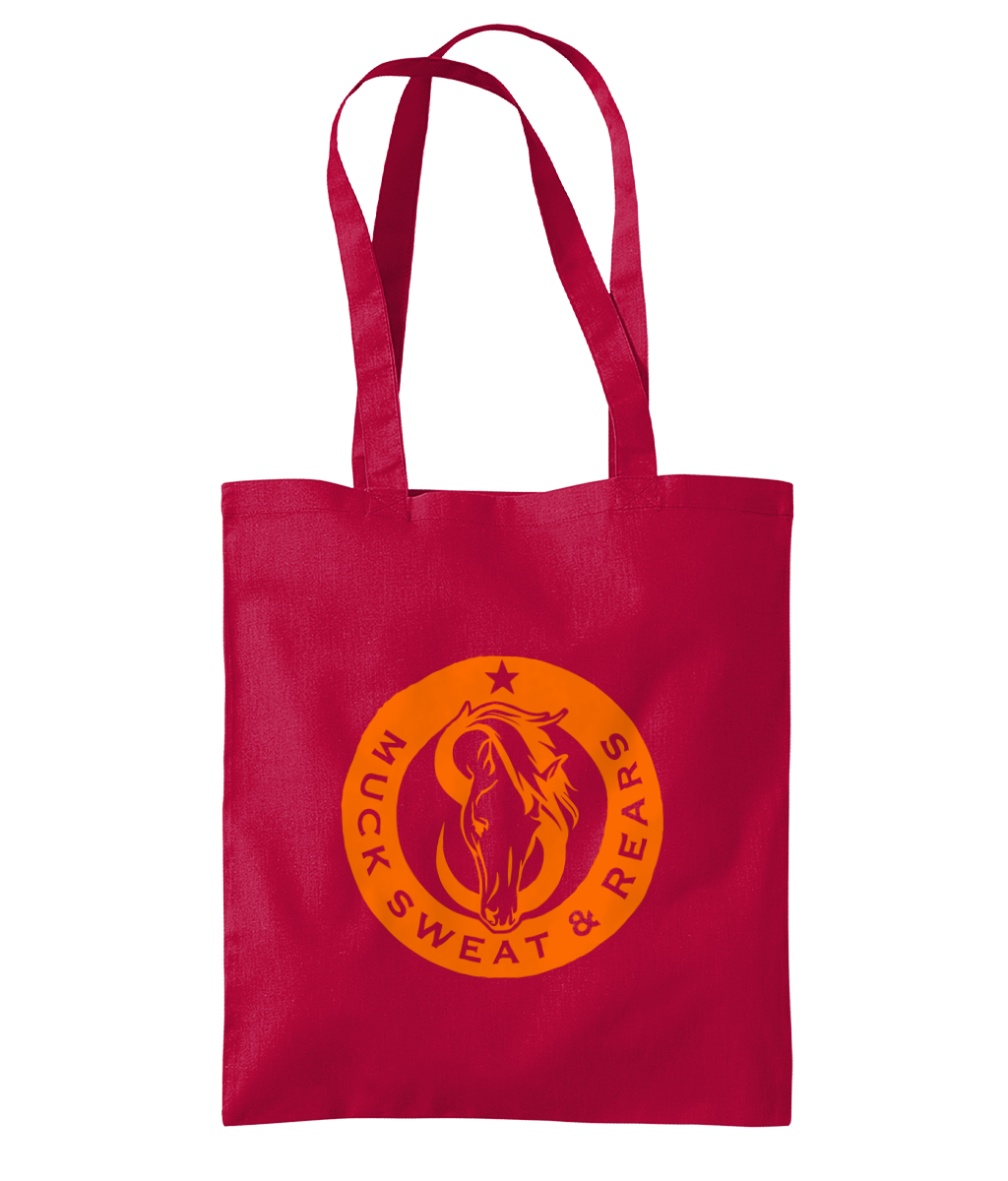 Team MSR Westford Mill Organic Premium Cotton Tote Printed with Orange MSR Logo