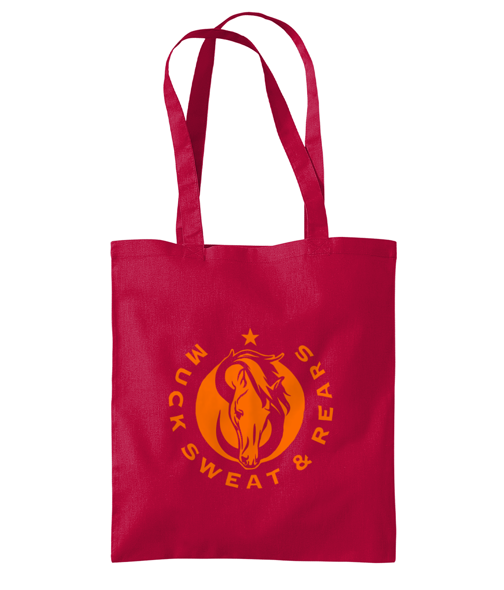 Team MSR Westford Mill Organic Premium Cotton Tote Printed with Orange MSR Logo