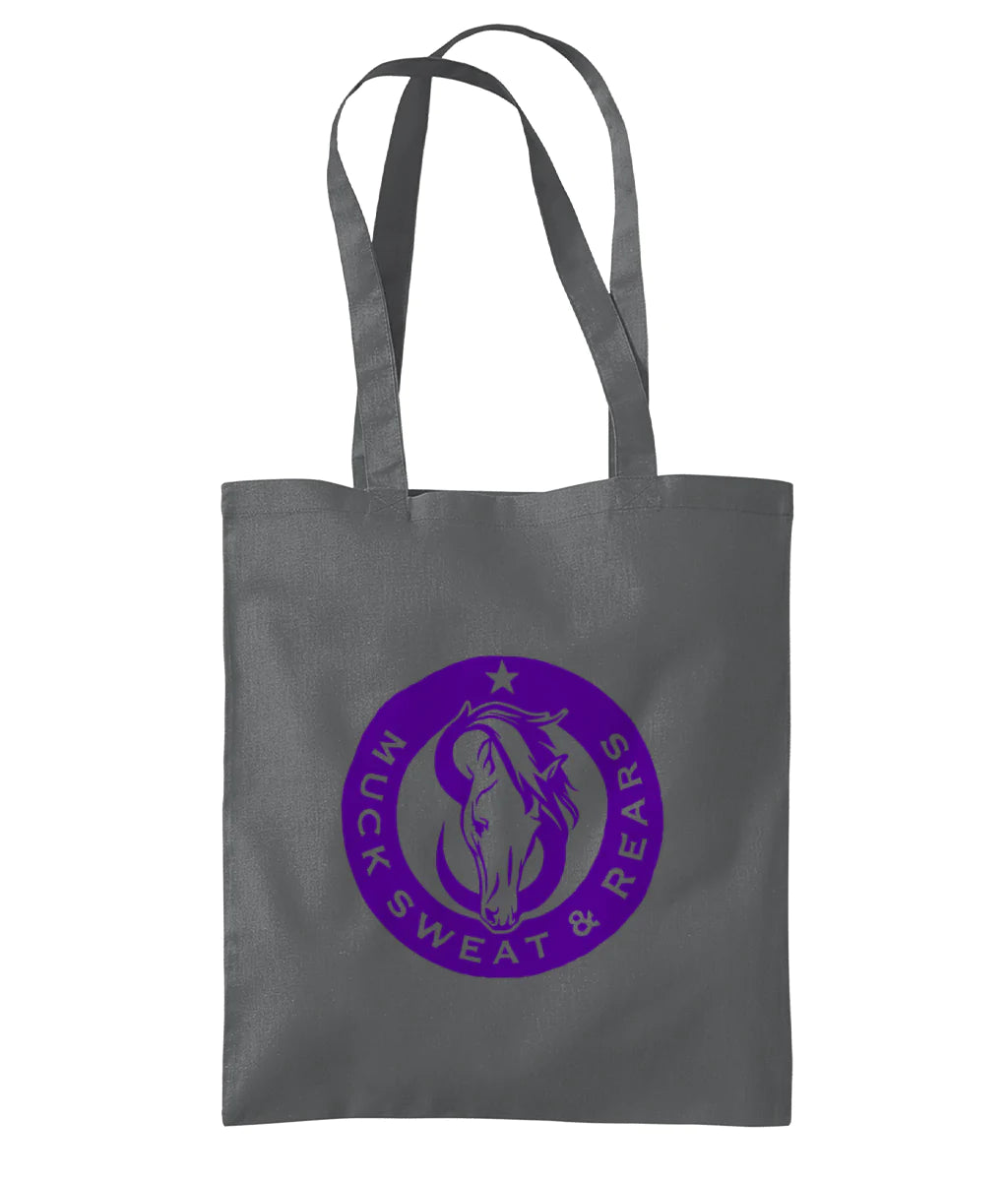 Team MSR Westford Mill Organic Premium Cotton Tote Printed with Purple MSR Logo