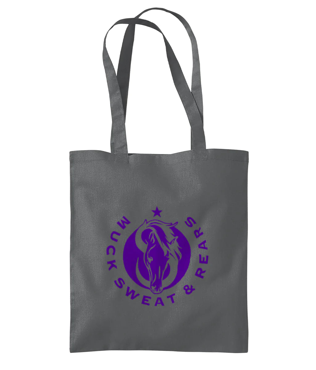 Team MSR Westford Mill Organic Premium Cotton Tote Printed with Purple MSR Logo