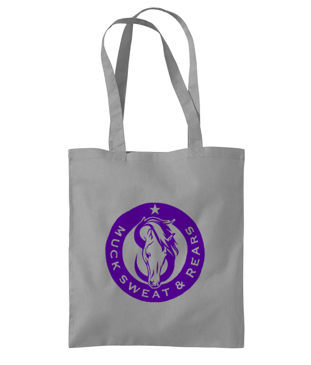 Team MSR Westford Mill Organic Premium Cotton Tote Printed with Purple MSR Logo