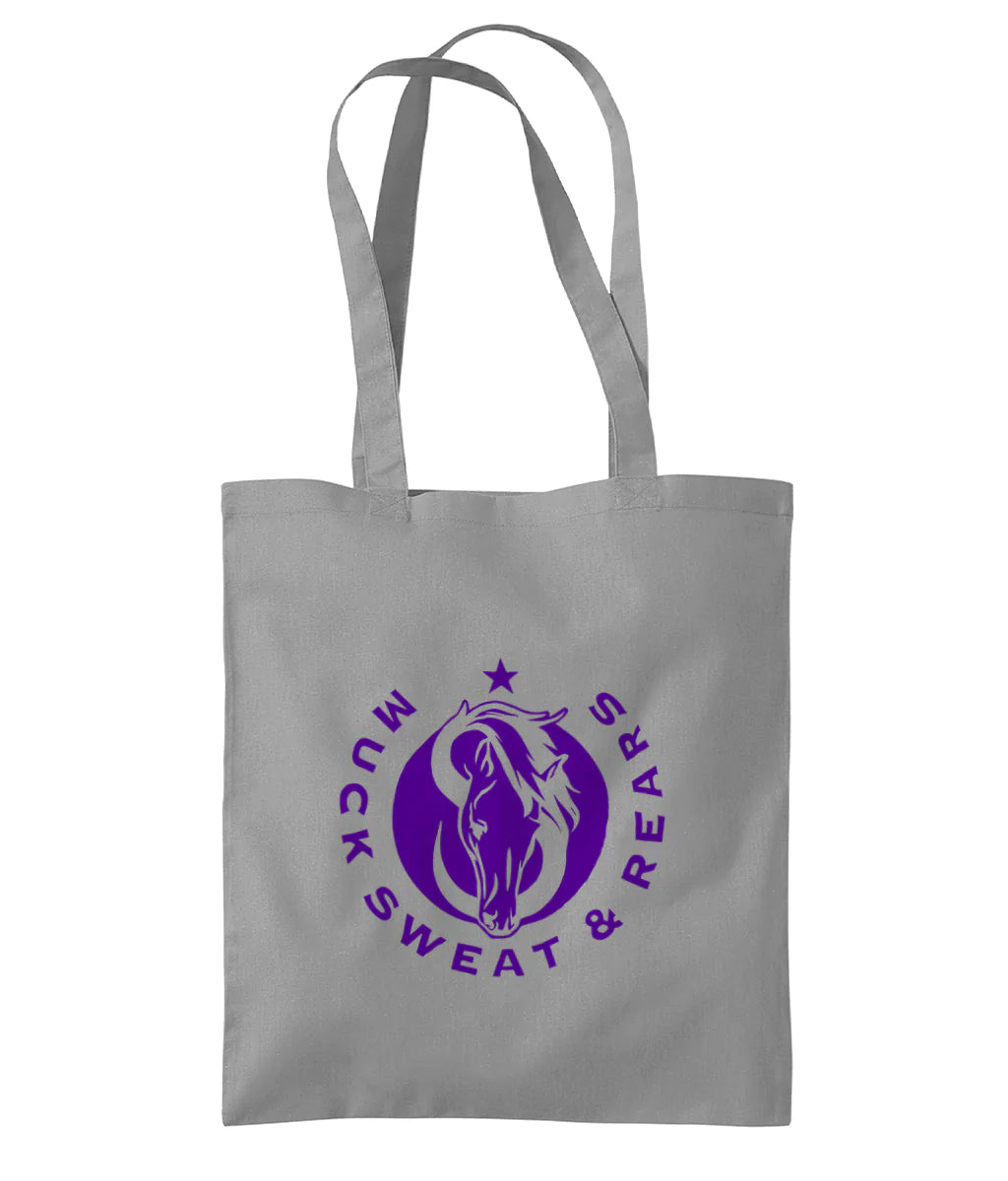 Team MSR Westford Mill Organic Premium Cotton Tote Printed with Purple MSR Logo