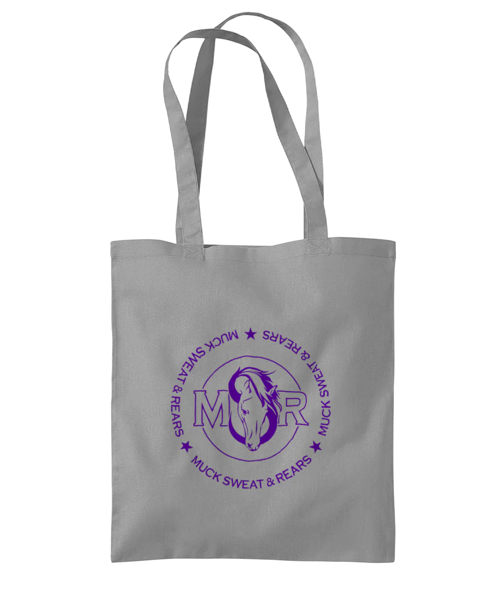 Team MSR Westford Mill Organic Premium Cotton Tote Printed with Purple MSR Logo