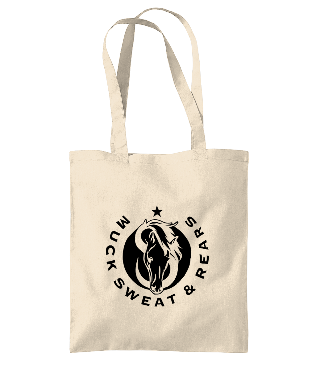 Team MSR Westford Mill Organic Premium Cotton Tote Printed with Black MSR Logo