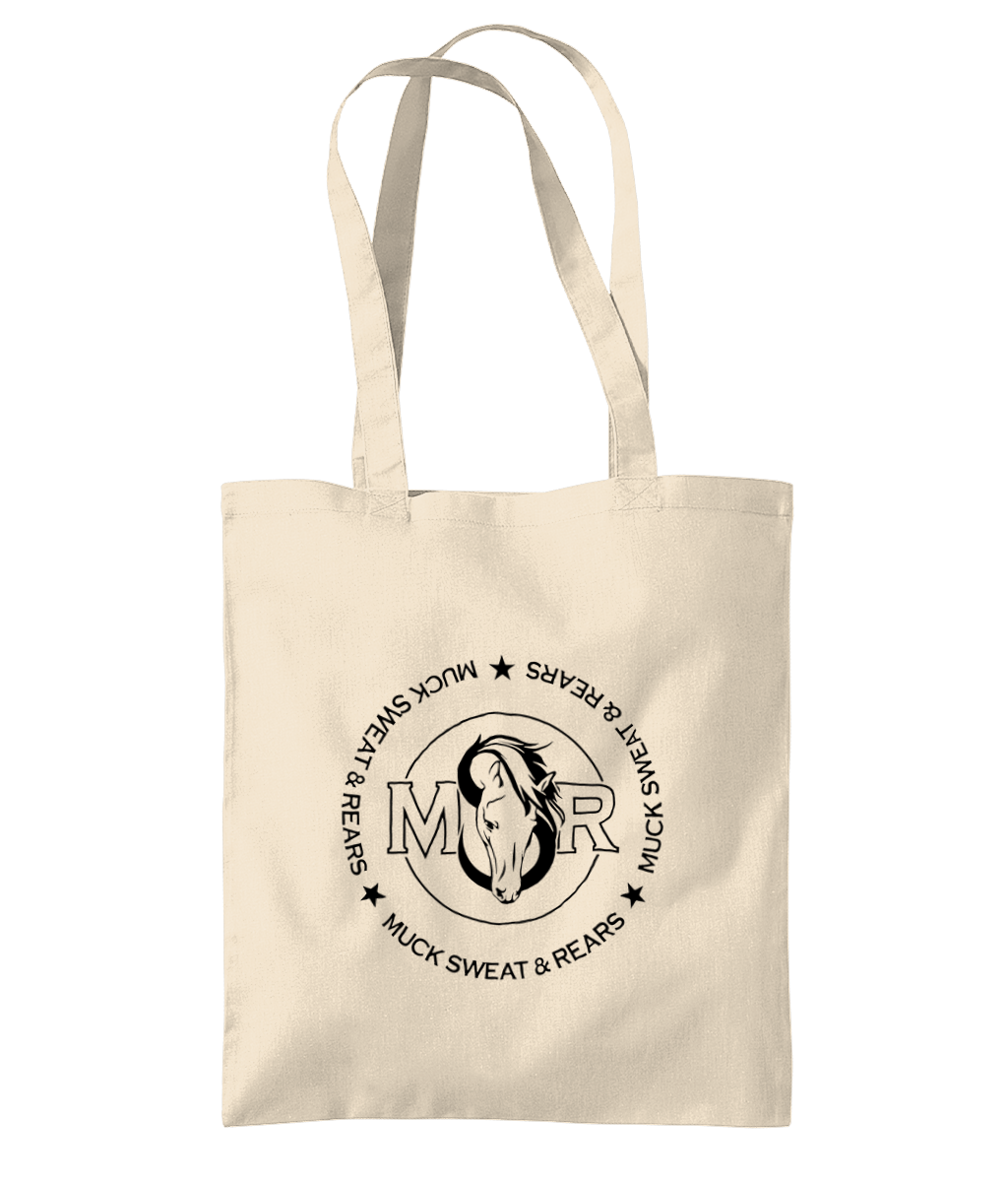 Team MSR Westford Mill Organic Premium Cotton Tote Printed with Black MSR Logo