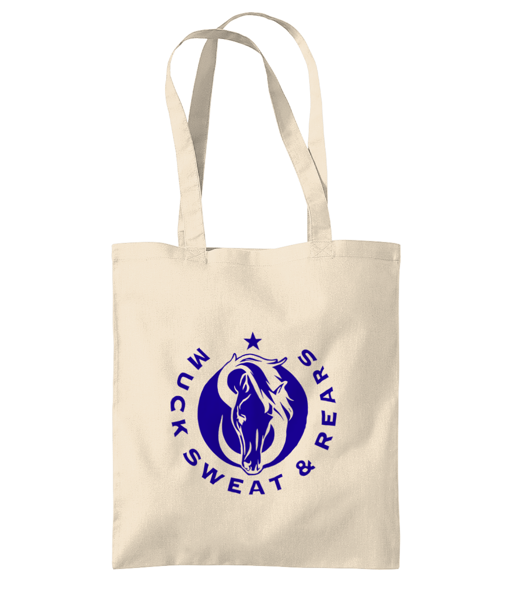 Team MSR Westford Mill Organic Premium Cotton Tote Printed with Blue MSR Logo