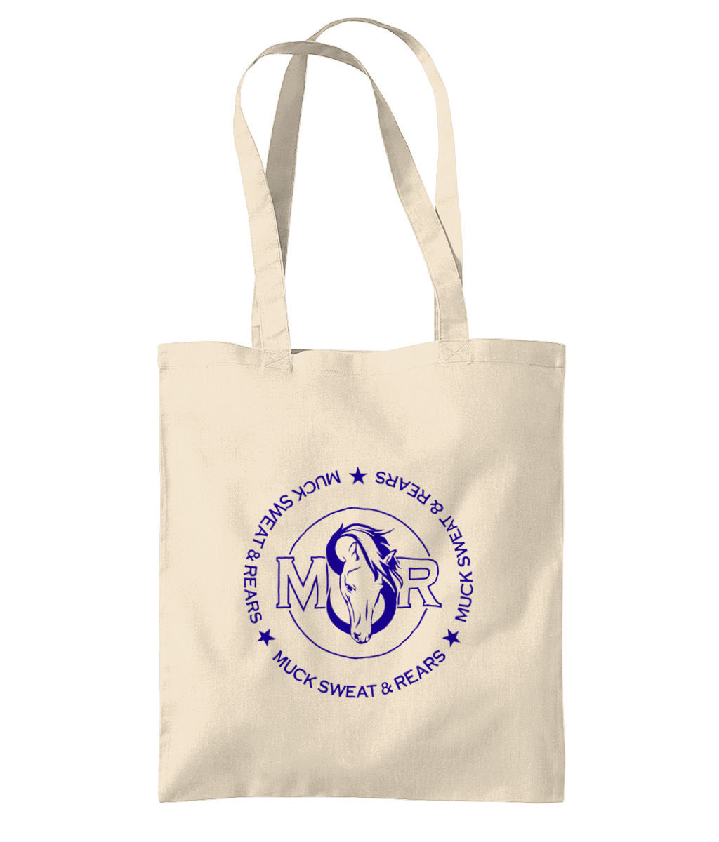 Team MSR Westford Mill Organic Premium Cotton Tote Printed with Blue MSR Logo