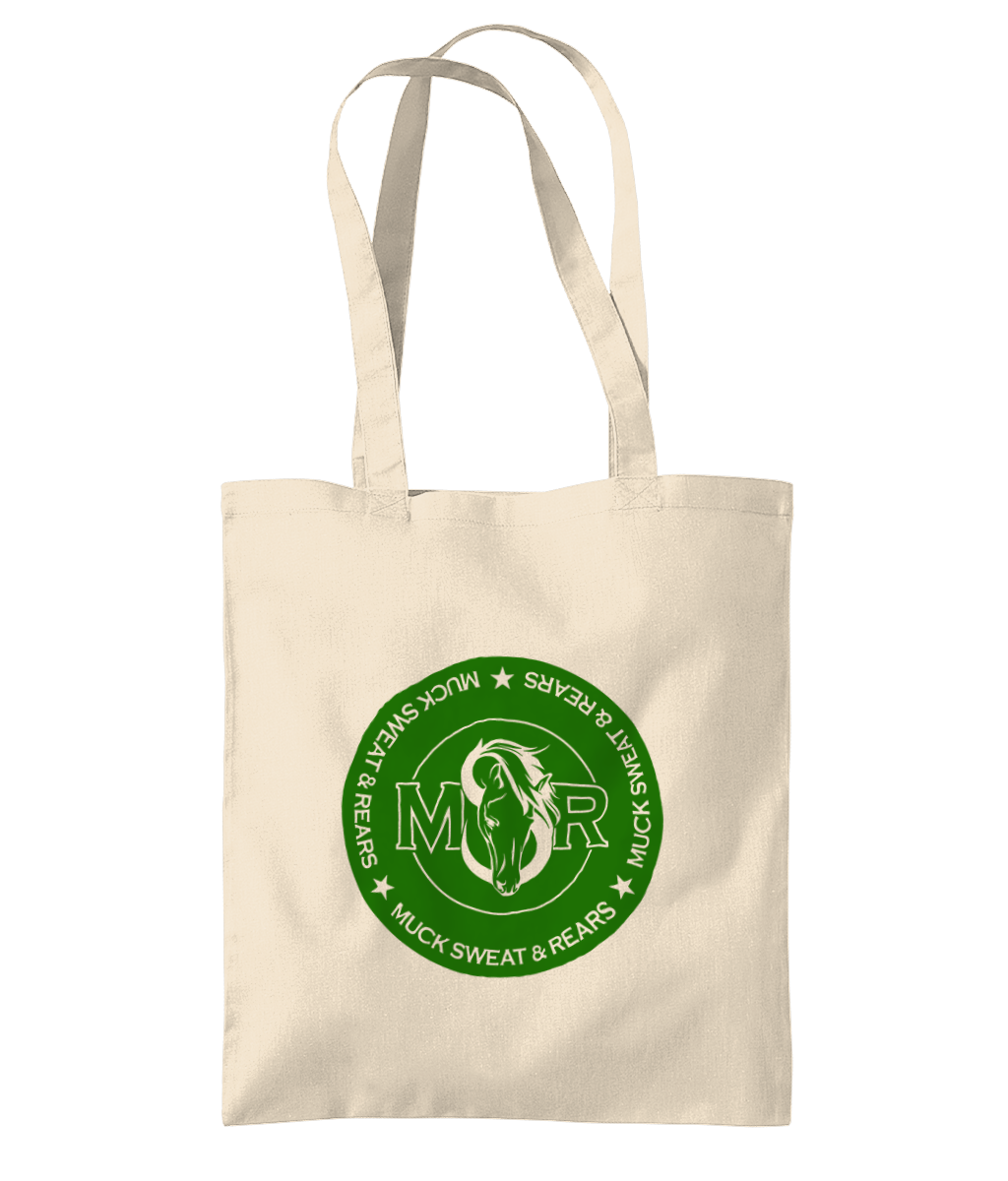 Team MSR Westford Mill Organic Premium Cotton Tote Printed with Green MSR Logo