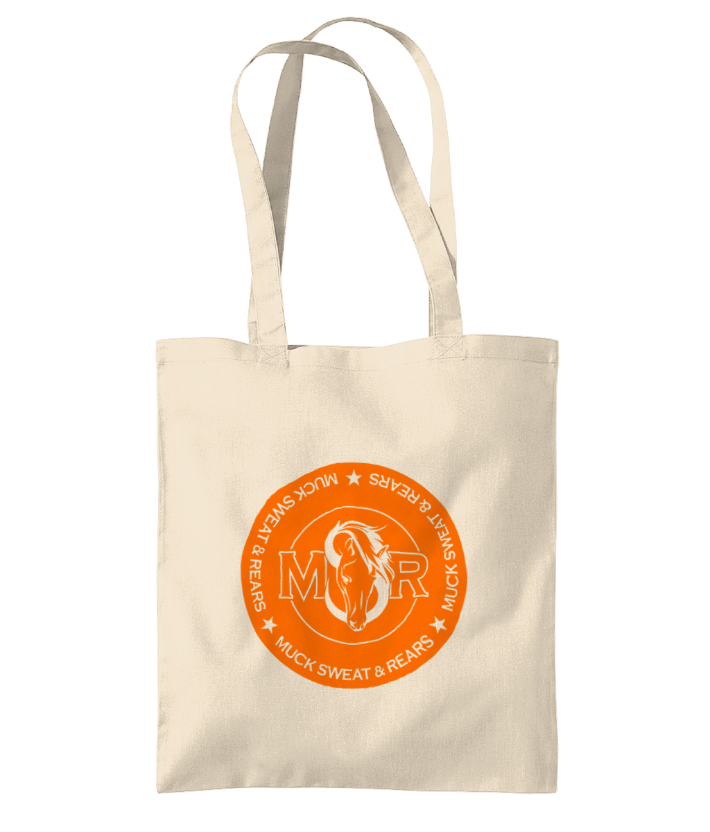 Team MSR Westford Mill Organic Premium Cotton Tote Printed with Orange MSR Logo
