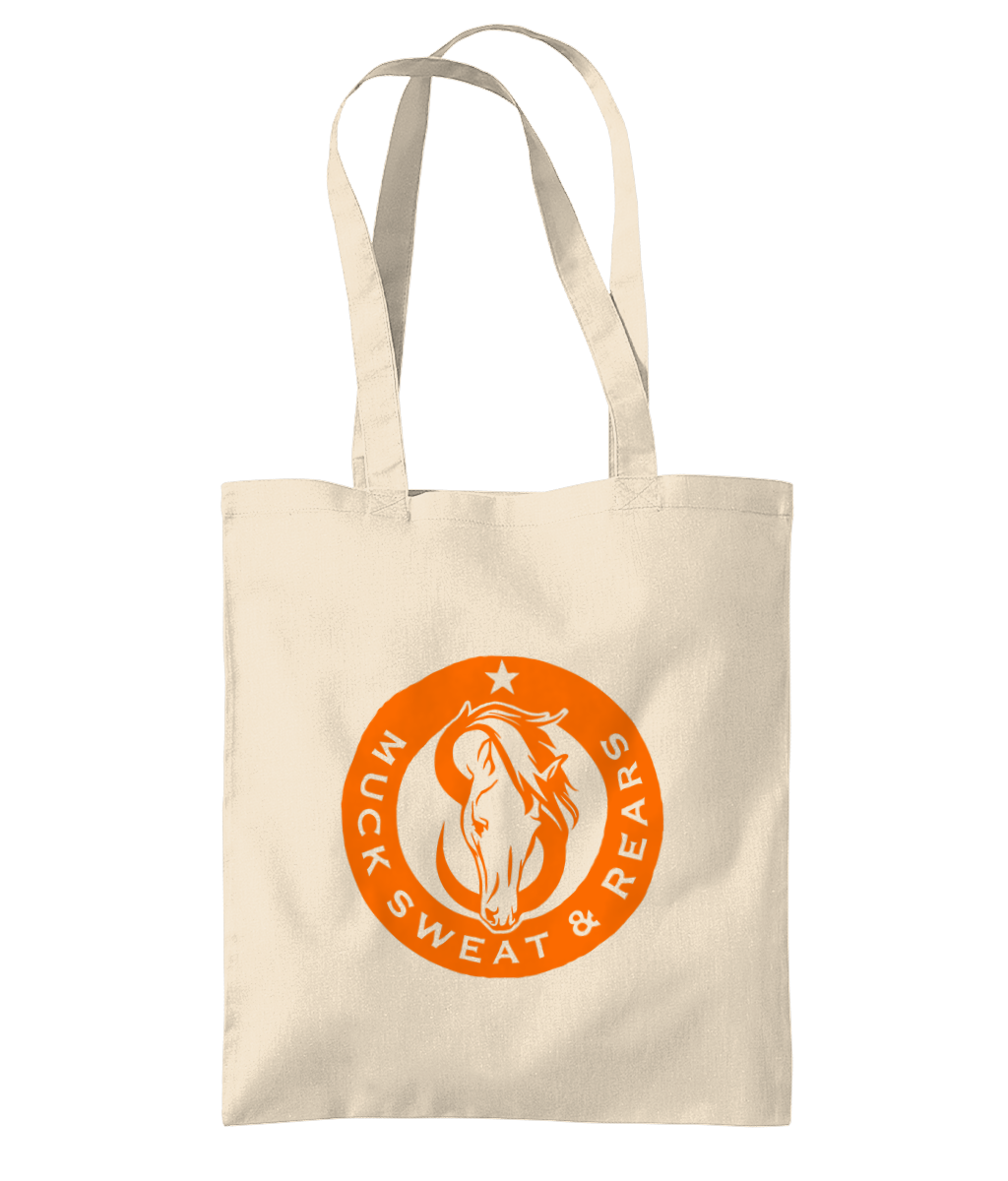 Team MSR Westford Mill Organic Premium Cotton Tote Printed with Orange MSR Logo
