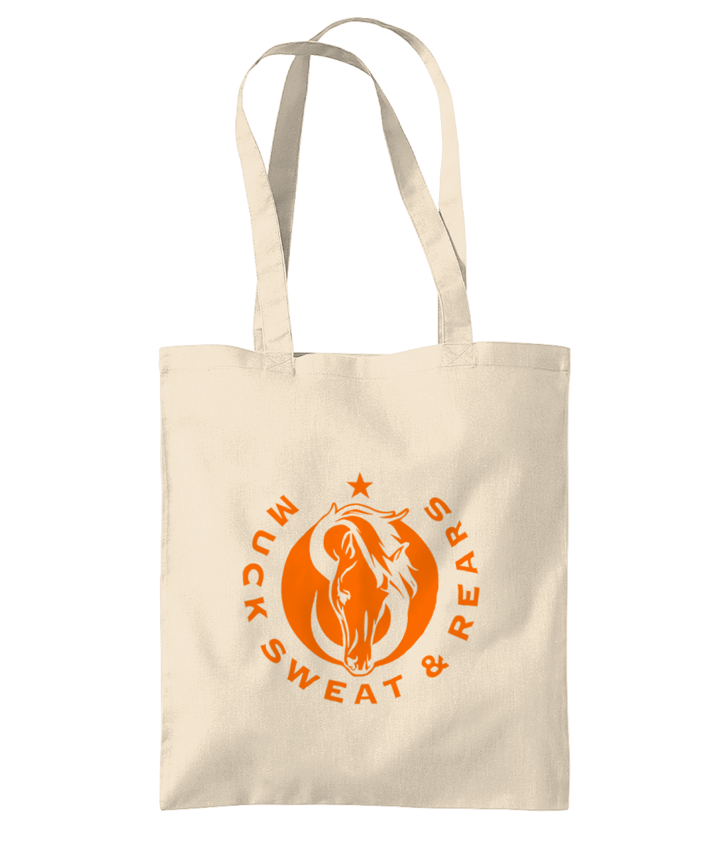 Team MSR Westford Mill Organic Premium Cotton Tote Printed with Orange MSR Logo
