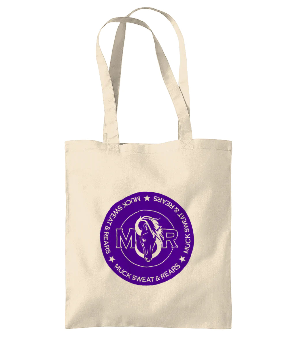 Team MSR Westford Mill Organic Premium Cotton Tote Printed with Purple MSR Logo