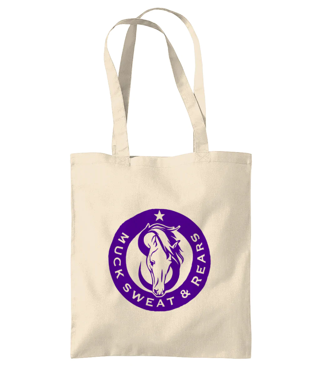 Team MSR Westford Mill Organic Premium Cotton Tote Printed with Purple MSR Logo