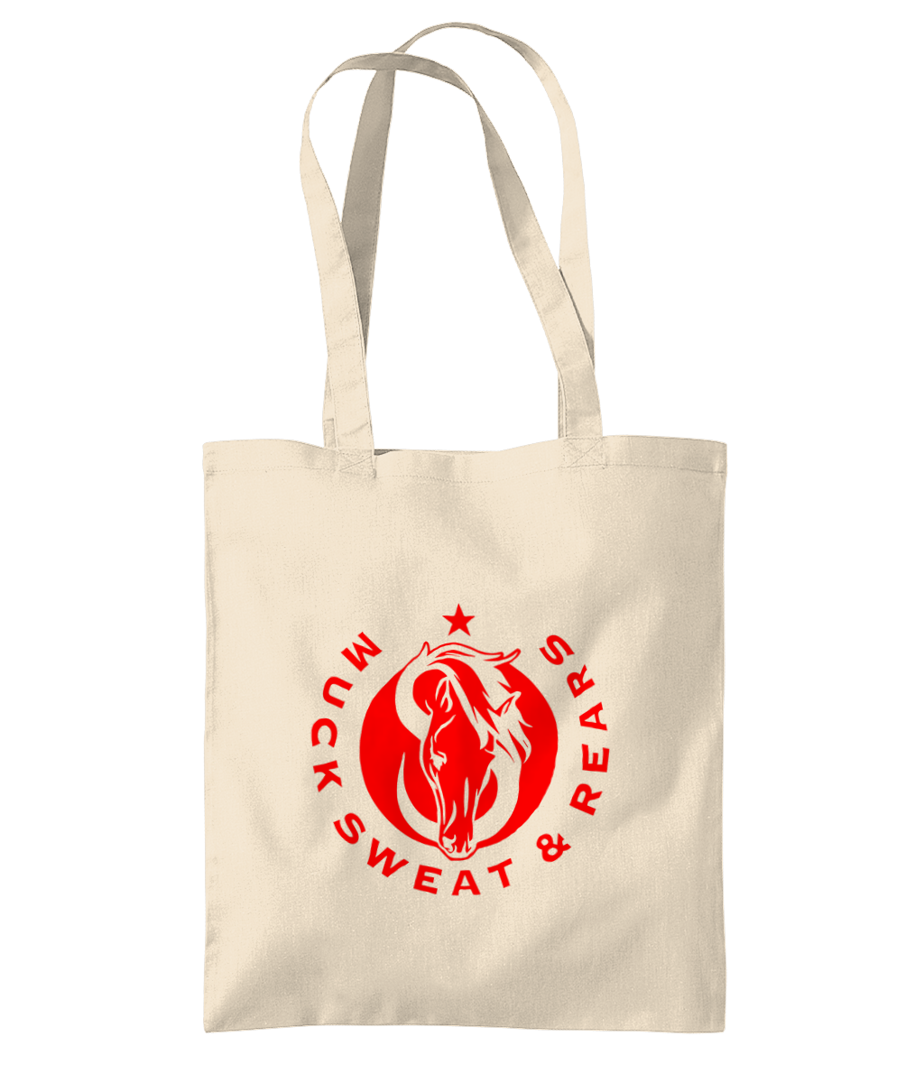Team MSR Westford Mill Organic Premium Cotton Tote Printed with Red MSR Logo