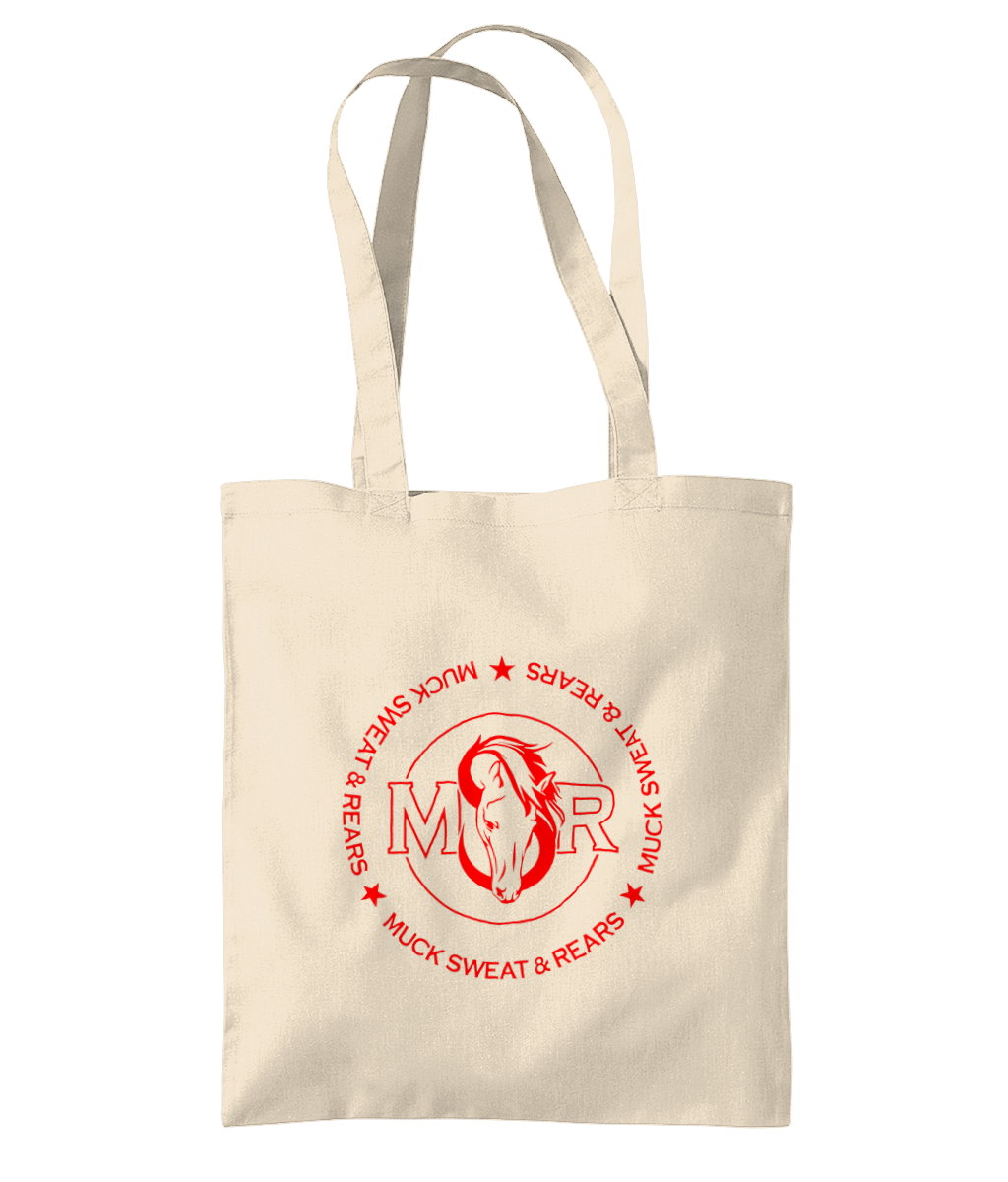 Team MSR Westford Mill Organic Premium Cotton Tote Printed with Red MSR Logo
