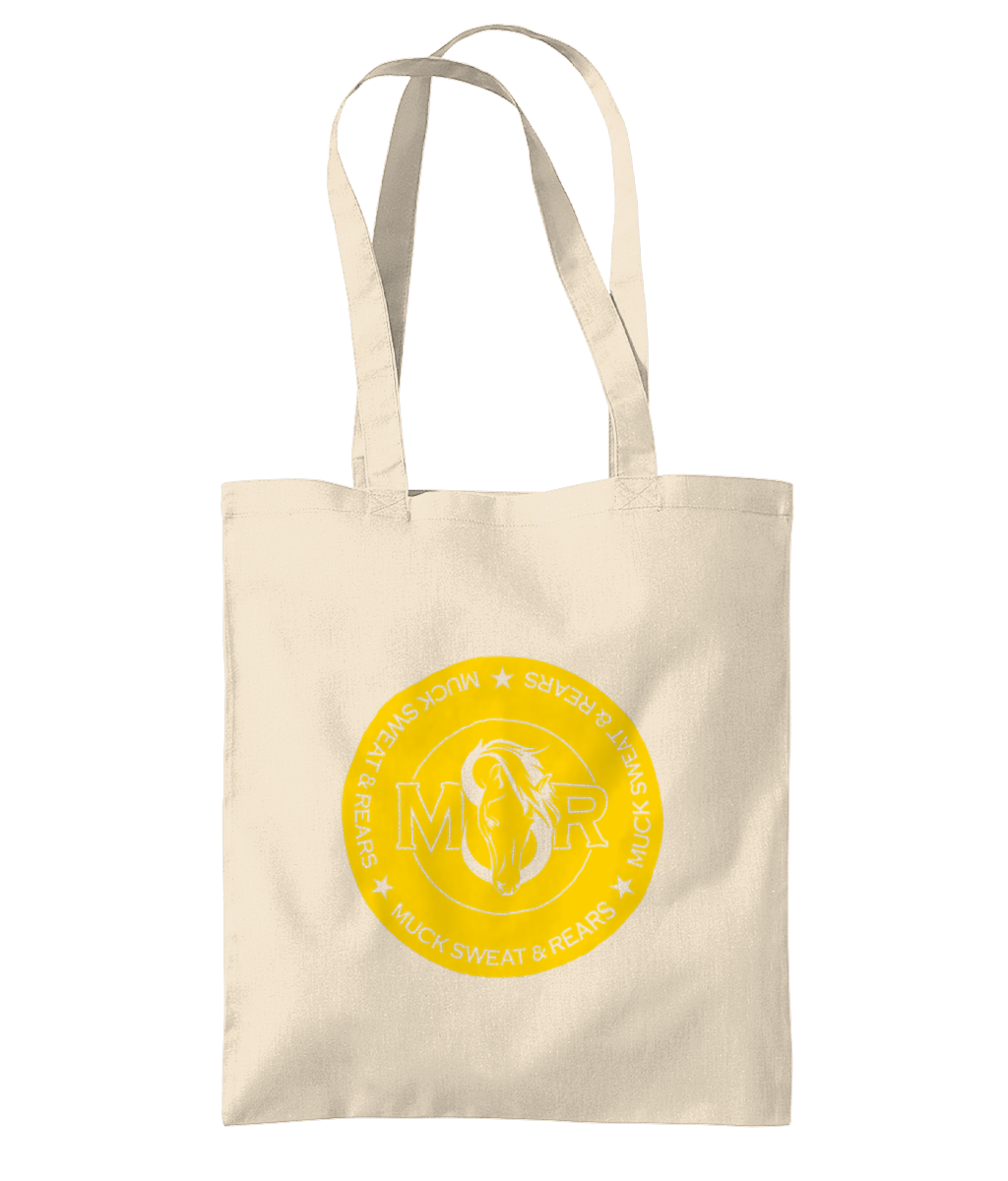 Team MSR Westford Mill Organic Premium Cotton Tote Printed with Yellow MSR Logo