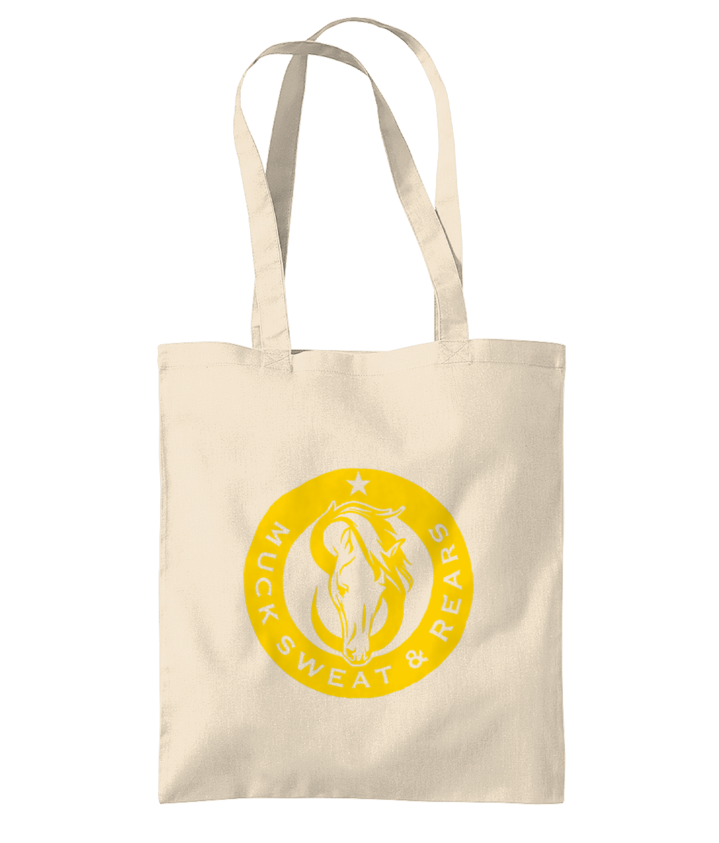 Team MSR Westford Mill Organic Premium Cotton Tote Printed with Yellow MSR Logo