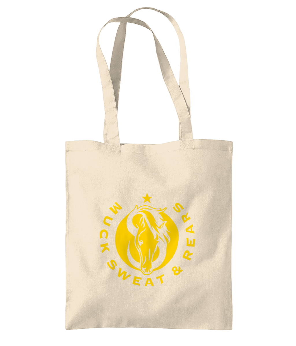 Team MSR Westford Mill Organic Premium Cotton Tote Printed with Yellow MSR Logo