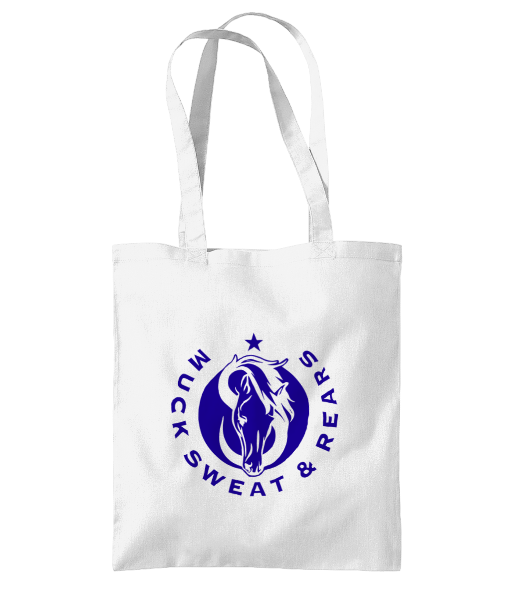 Team MSR Westford Mill Organic Premium Cotton Tote Printed with Blue MSR Logo