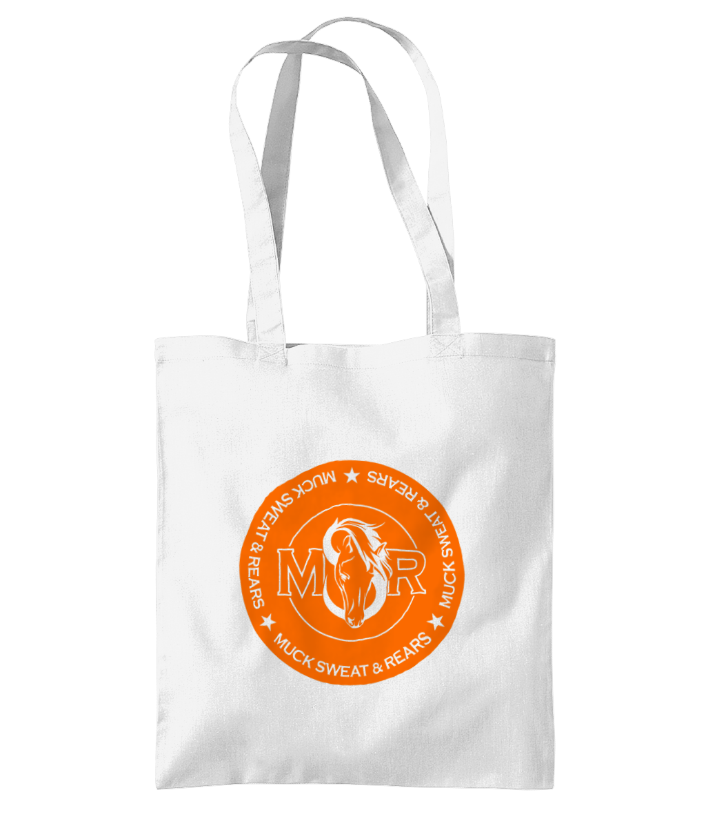 Team MSR Westford Mill Organic Premium Cotton Tote Printed with Orange MSR Logo