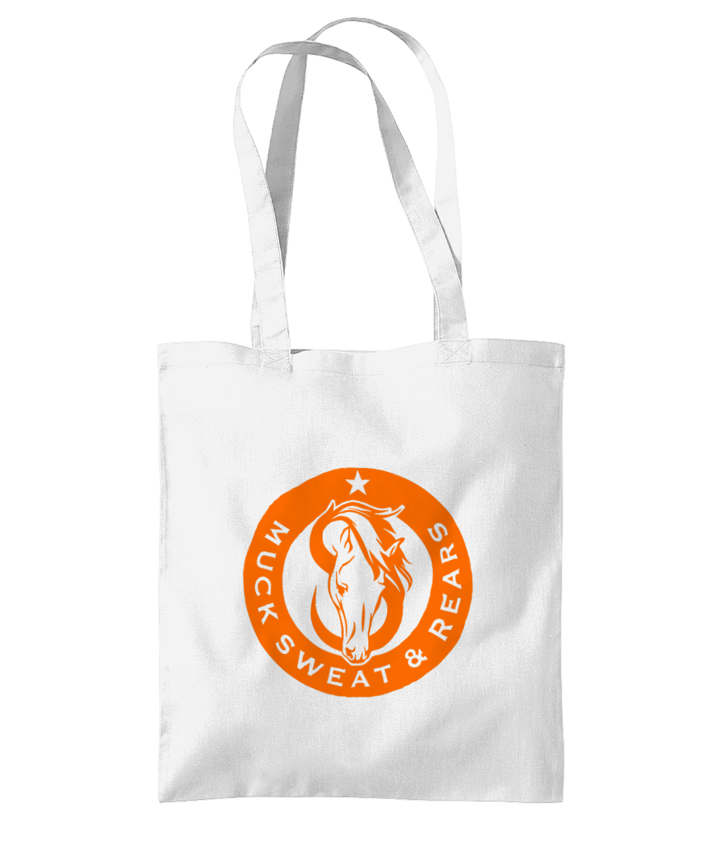 Team MSR Westford Mill Organic Premium Cotton Tote Printed with Orange MSR Logo