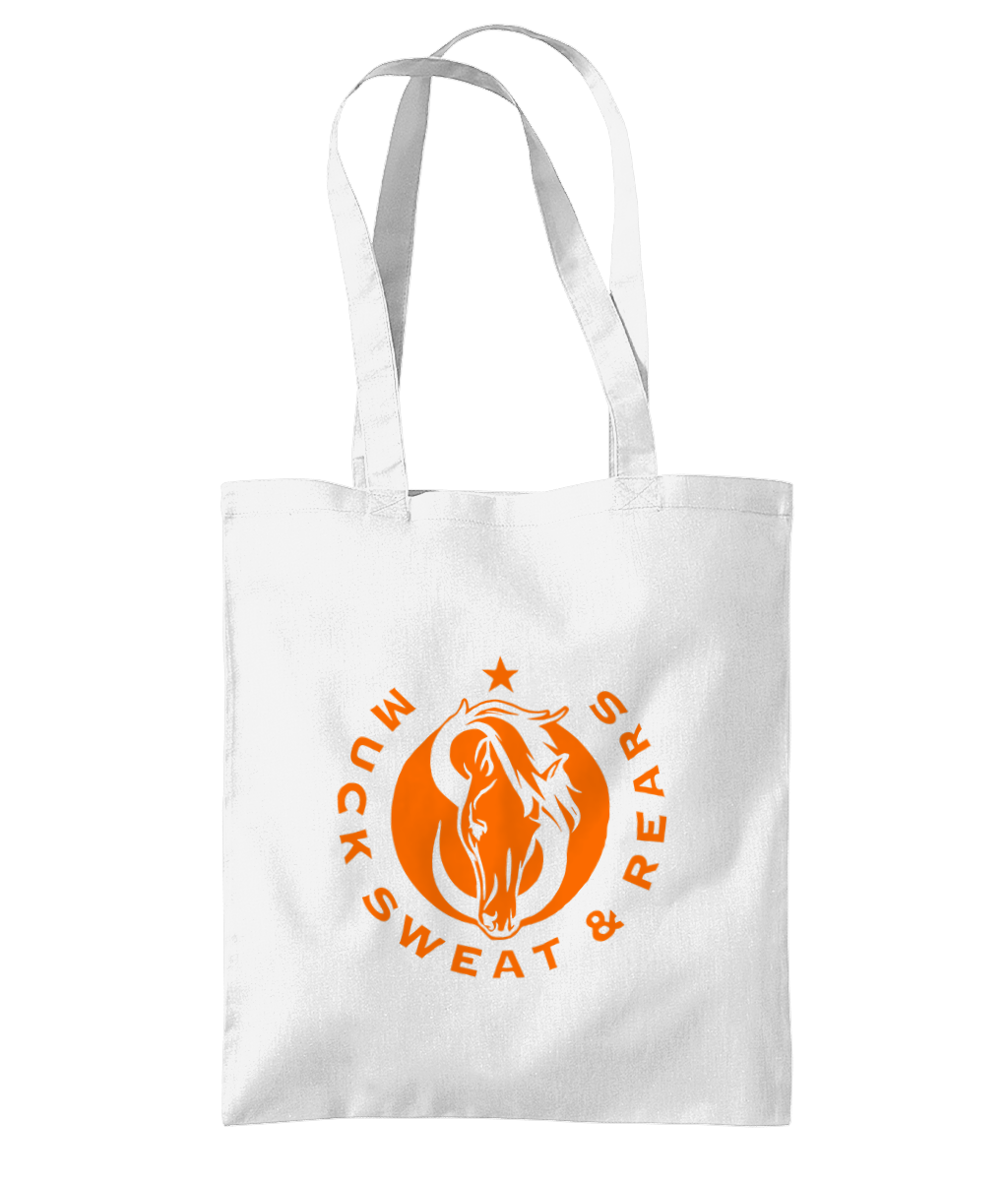 Team MSR Westford Mill Organic Premium Cotton Tote Printed with Orange MSR Logo