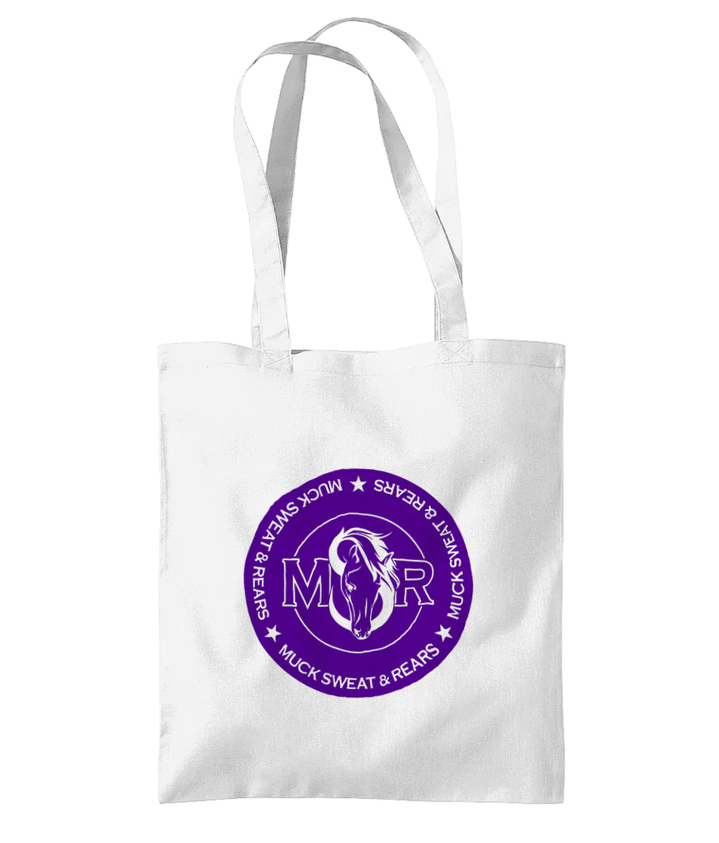 Team MSR Westford Mill Organic Premium Cotton Tote Printed with Purple MSR Logo