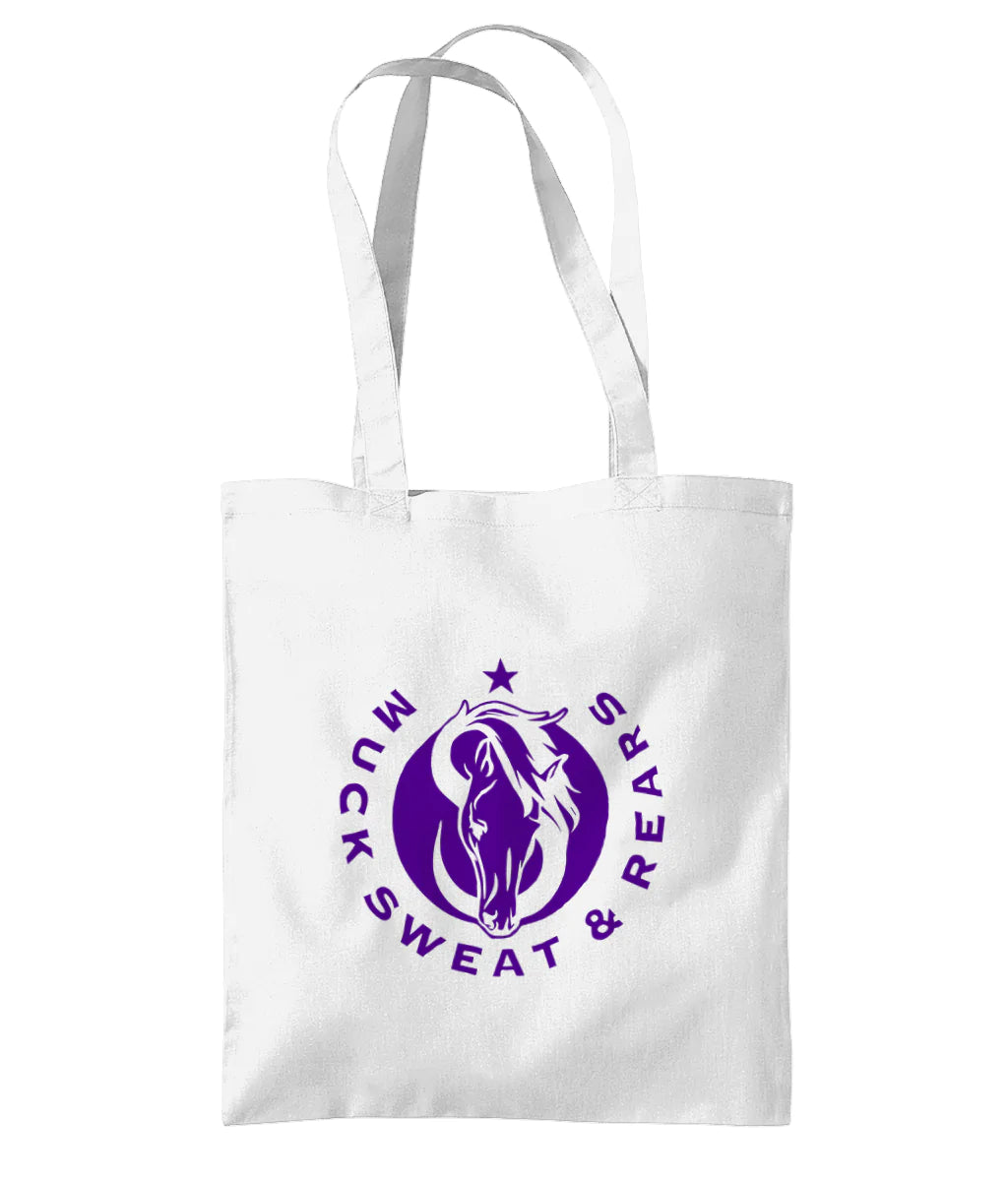 Team MSR Westford Mill Organic Premium Cotton Tote Printed with Purple MSR Logo