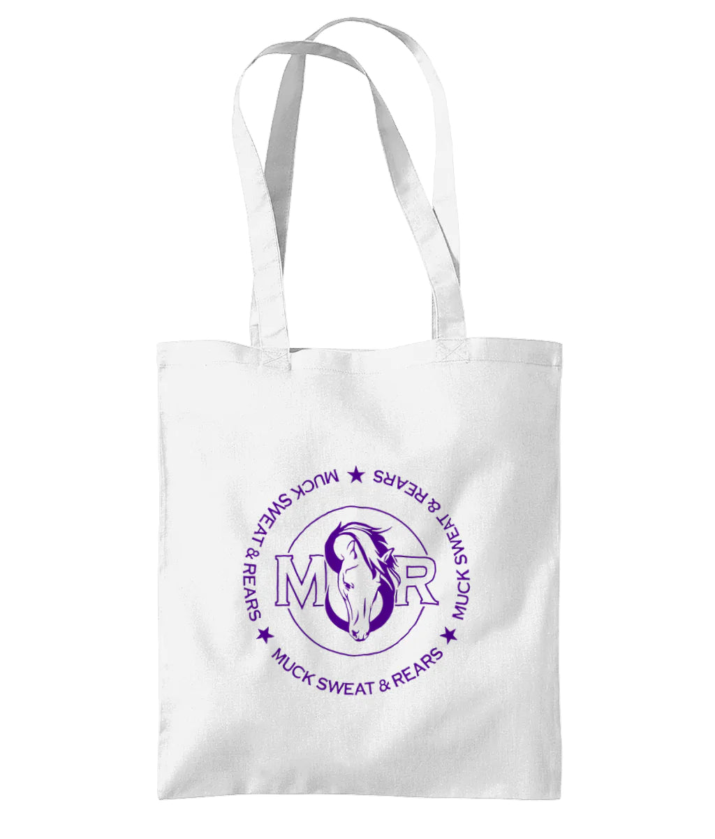 Team MSR Westford Mill Organic Premium Cotton Tote Printed with Purple MSR Logo