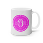 11oz Mug Pink Round Team MSR Logo #1