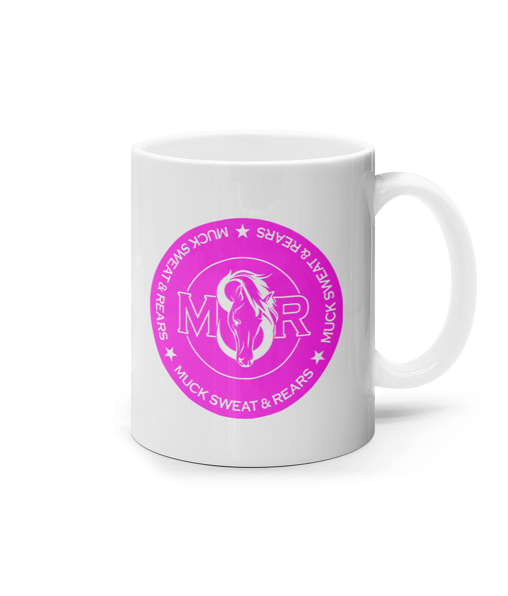 11oz Mug Pink Round Team MSR Logo #1